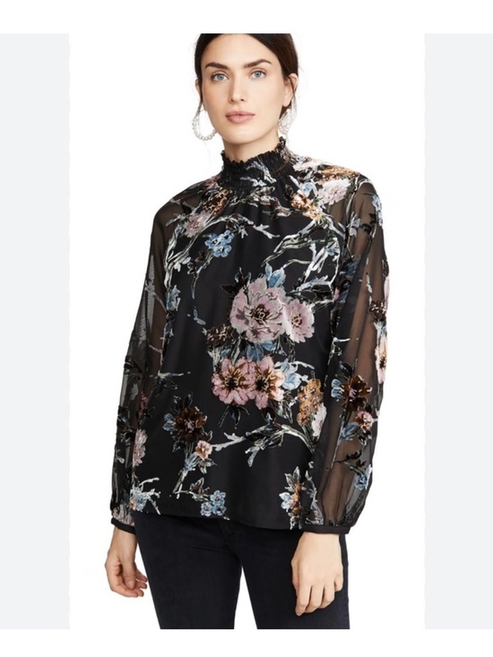 Yumi Kim Tops - Yumi Kim Anthropologie TIMELESS VELVET BURNOUT LEXINGTON AVE TOP Long Sleeve 300
